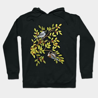 Cute, happy little Chickadees Hoodie